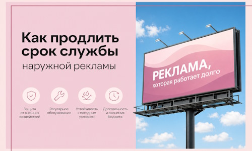Как продлить срок службы наружной рекламы в Малгобеке