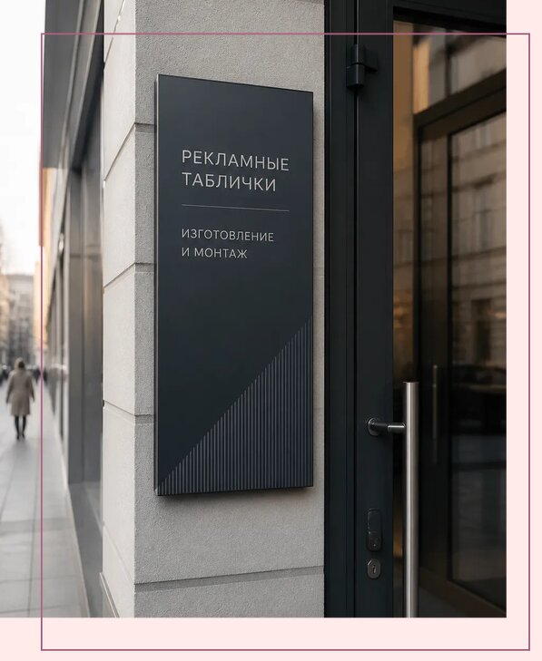 Рекламные таблички в Малгобеке по цене от 4643 р. | Аванза-Млг